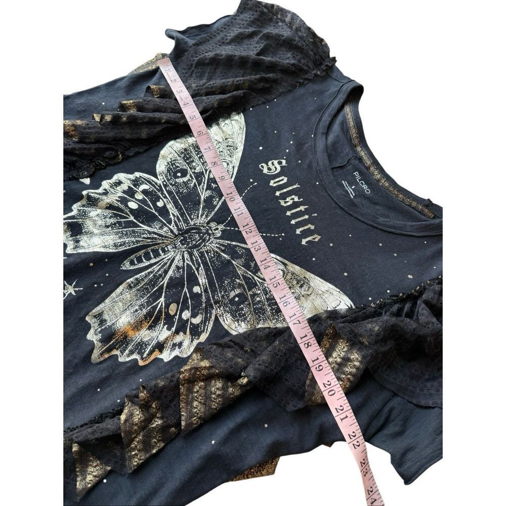 Anthropologie Pilcro Oversized Golden Hour Tee Size S - Picture 9 of 10